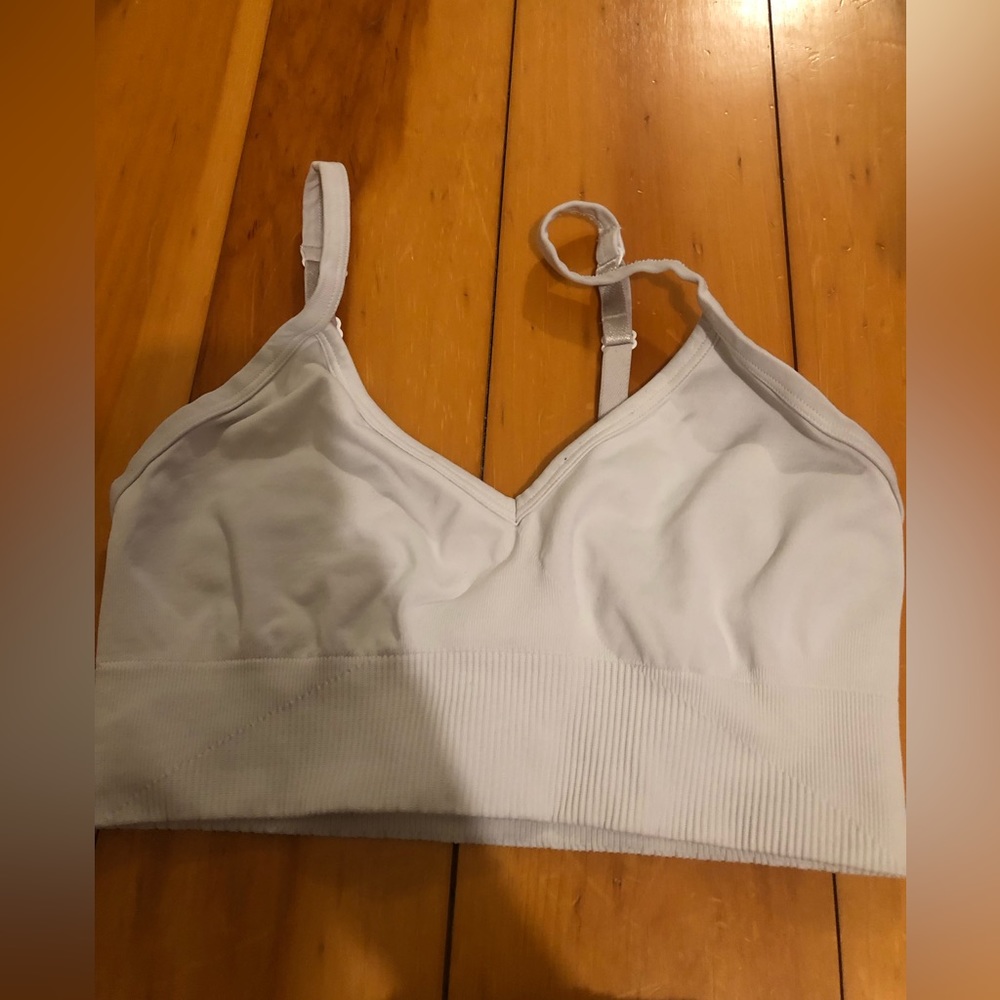 White sports bra